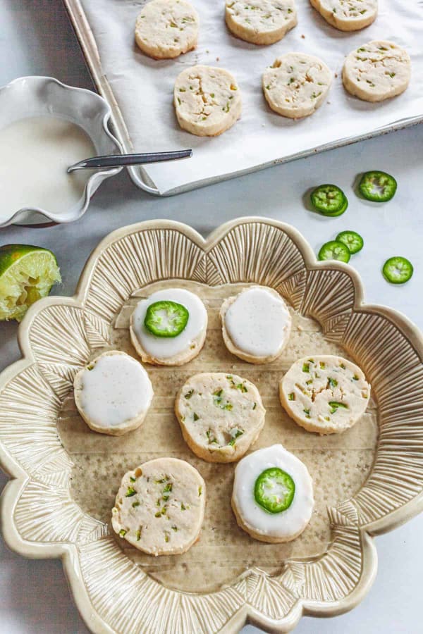 Jalapeno Lime Shortbread Cookies cover
