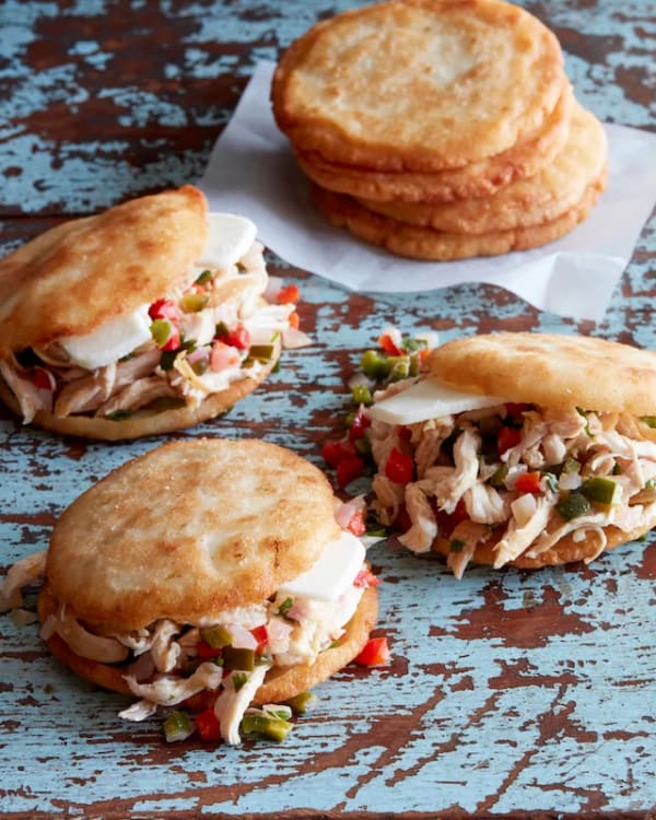 Arepas with Pulled Poblano Chicken cover
