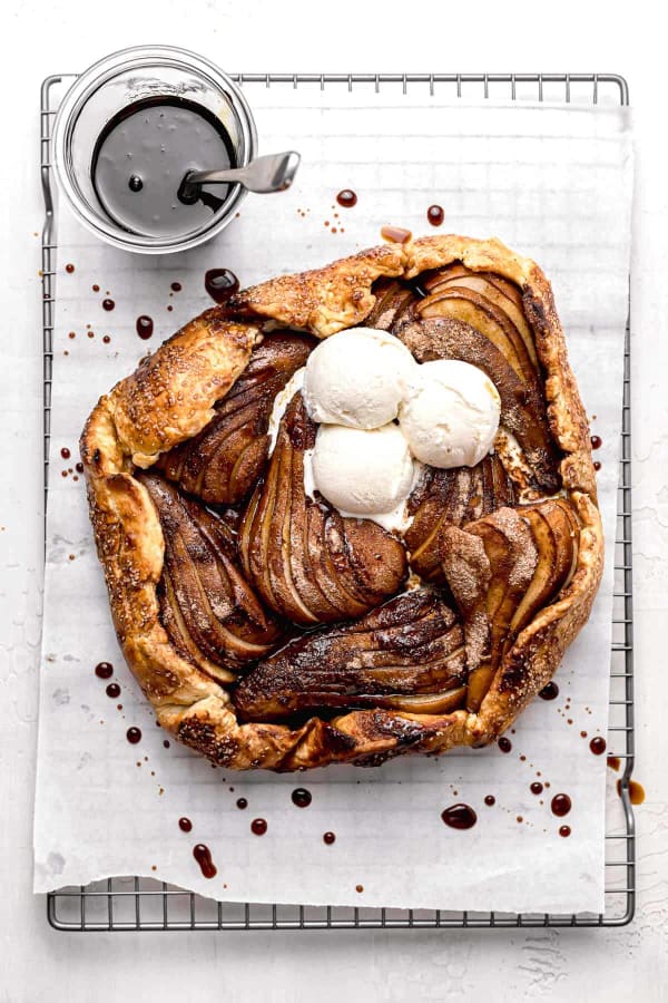 Balsamic Molasses Pear Galette cover