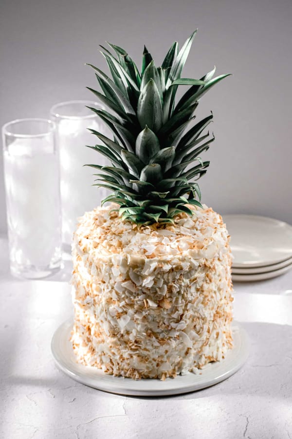 Piña Colada Cake with Coconut Swiss Meringue Buttercream cover