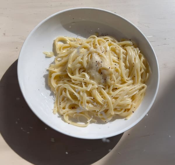 Traditional Alfredo-Style Buttered Noodles cover