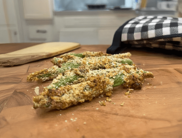 Crispy Baked Green Bean Fries with High-Protein Ranch cover