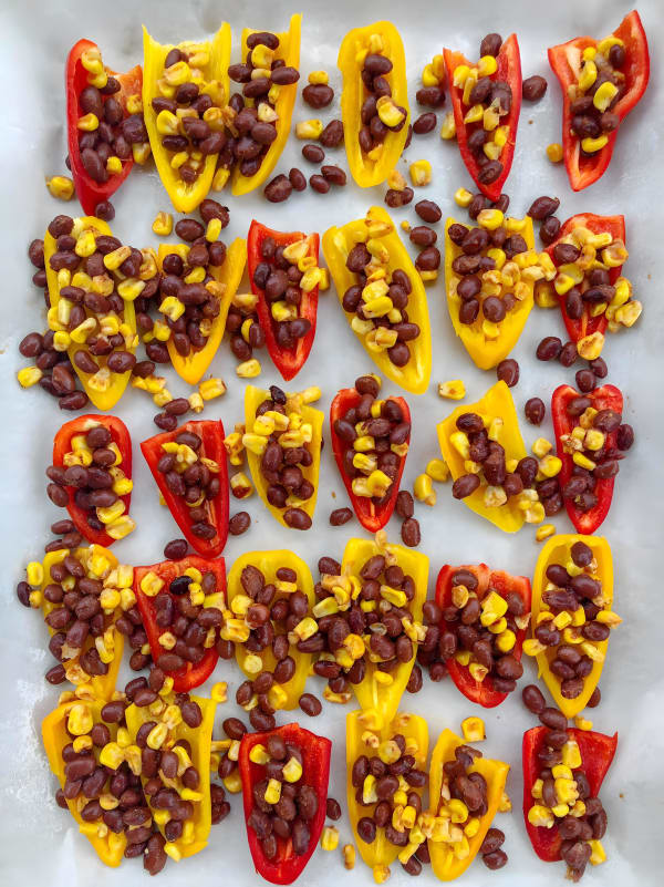 Vegan Mini Sweet Pepper Nachos cover