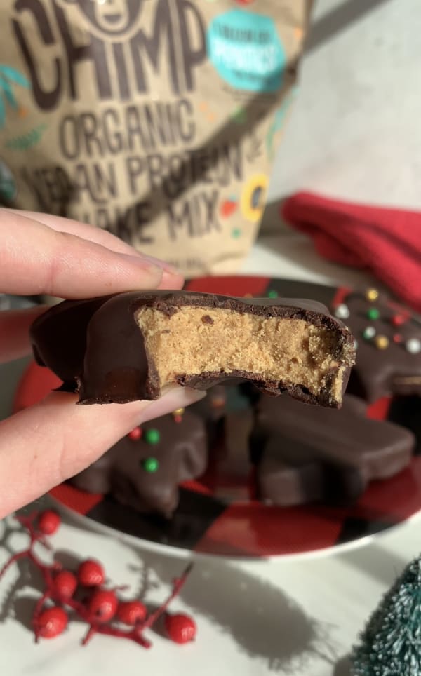 Homemade Reese's Peanut Butter Trees (High-Protein) cover