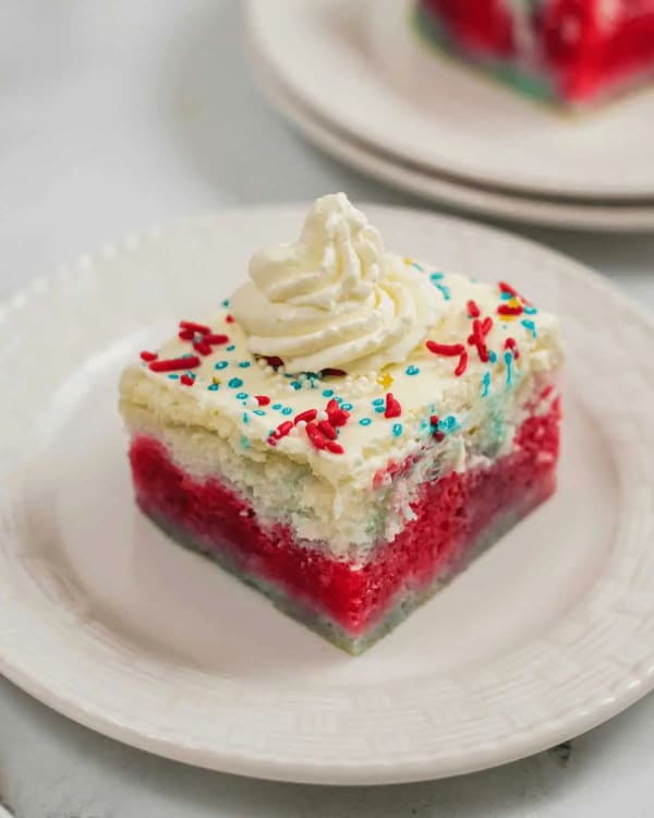 4th of July Poke Cake cover