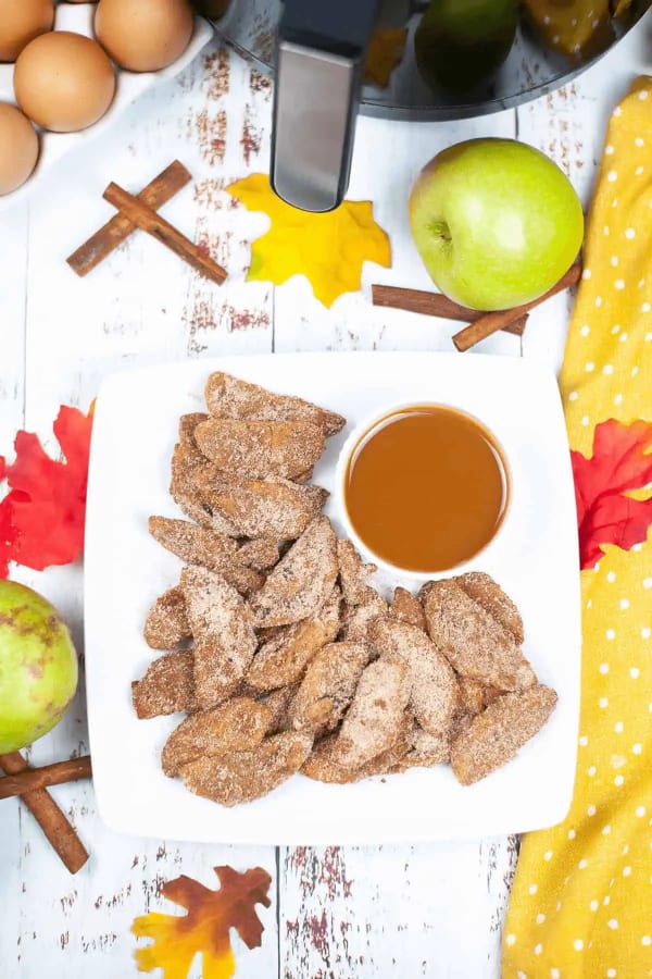 Pumpkin Spice Air Fryer Apples cover