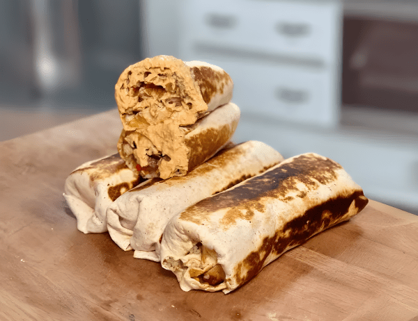 XL Half Chicken Half Steak Chipotle Burrito Meal Prep cover