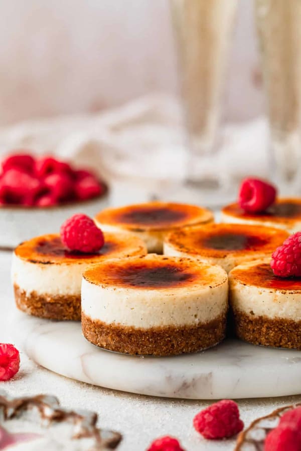 The Best Mini Crème Brûlée Cheesecakes cover