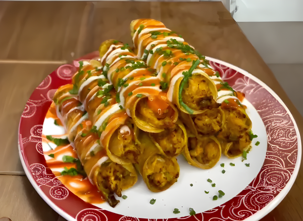 Low Calorie High Protein Chicken Taquitos cover