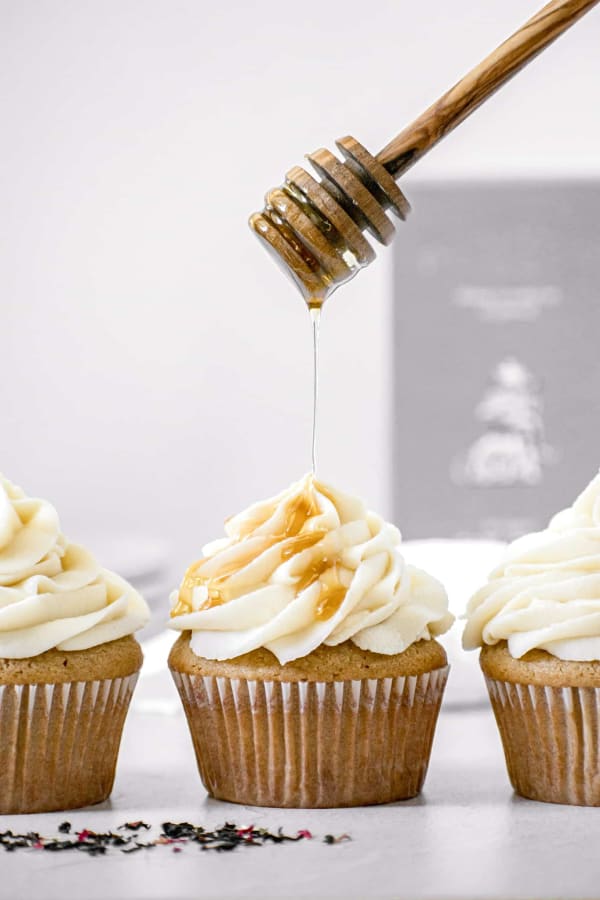 Earl Grey Cupcakes with Honey Mascarpone Buttercream cover