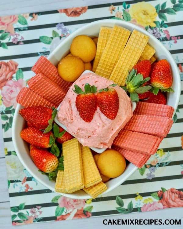 Strawberry Cake Batter Dip cover