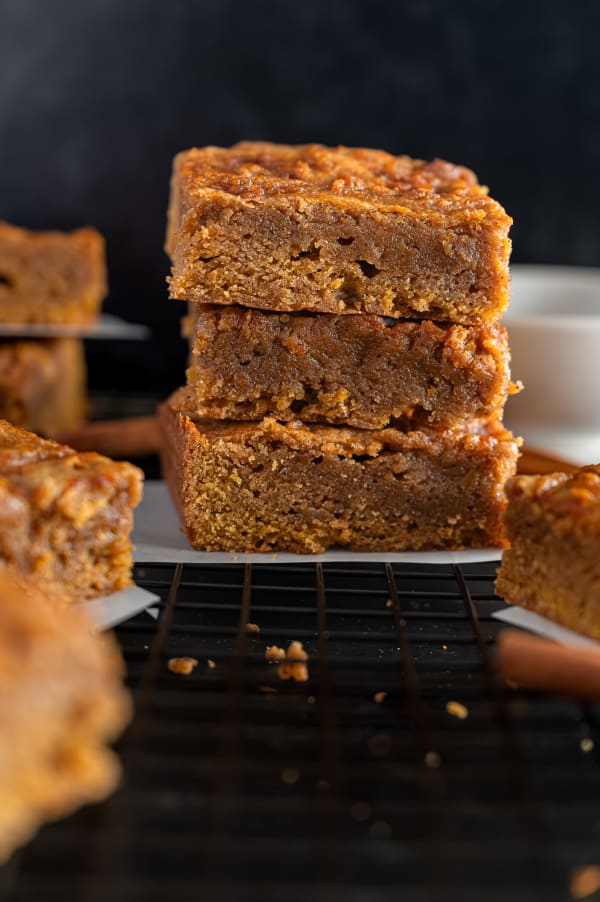 Brown Butter Pumpkin Espresso Bars with Pumpkin Swirl cover