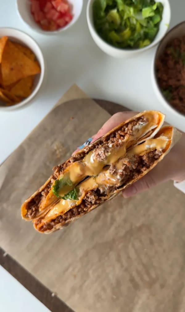 Taco Bell Supreme Crunchwrap with Doritos cover