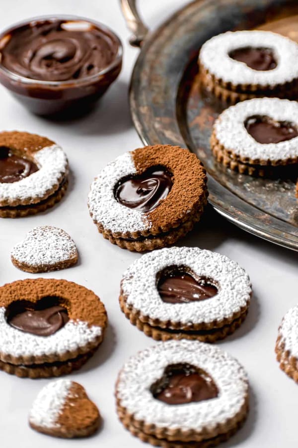 Chocolate Espresso Linzer Cookies cover