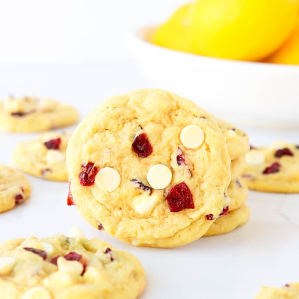 White Chocolate Cranberry Lemon Cookies cover