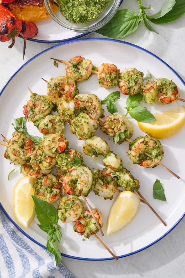 Pesto Shrimp Skewers cover