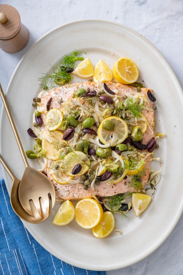 Salmon with Fennel, Citrus and Olives cover