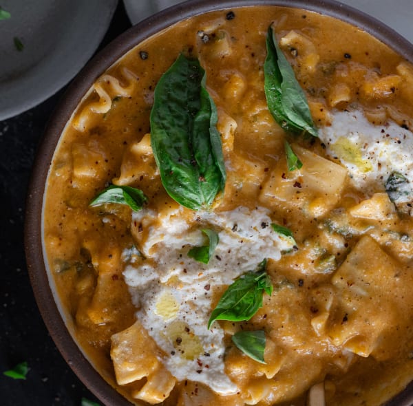Creamy Butternut Squash Lasagna Soup cover