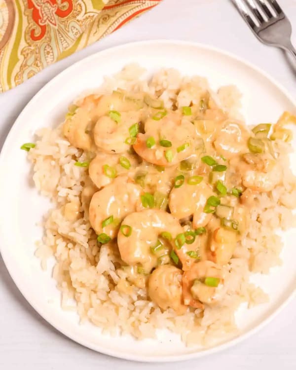Creamy Garlic Shrimp and Rice cover