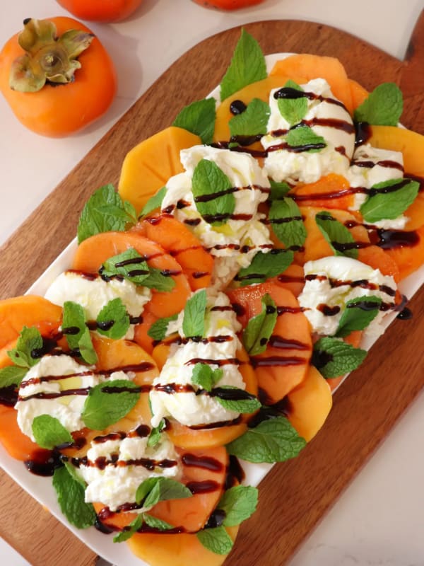 Persimmon, Burrata & Mint Salad cover