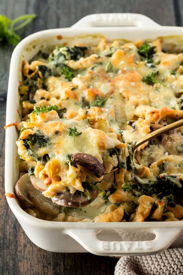 Spätzle Casserole with Vegetables cover