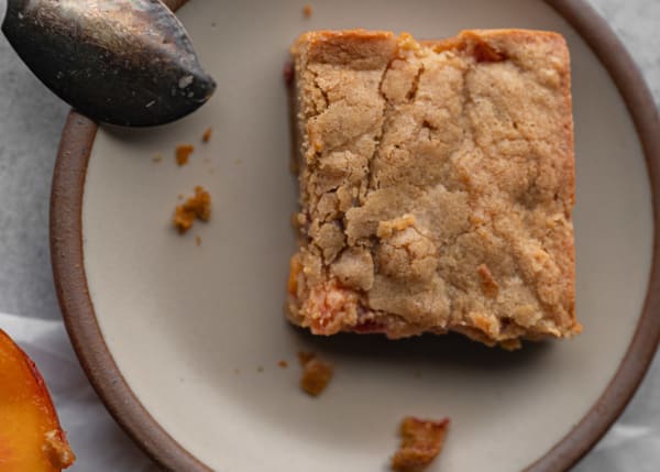 Brown Butter Peach Blondies cover
