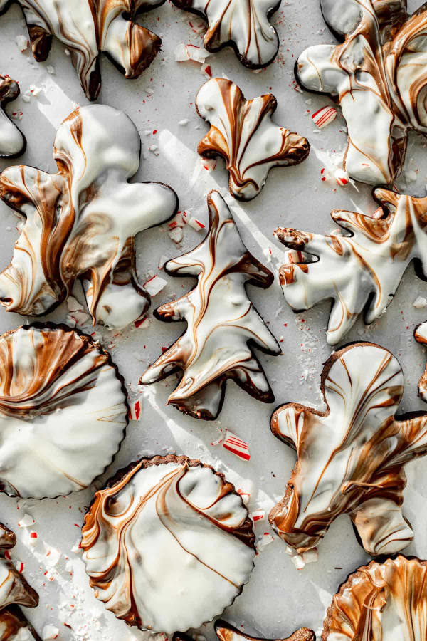 Chocolate Peppermint Bark Sugar Cookies cover