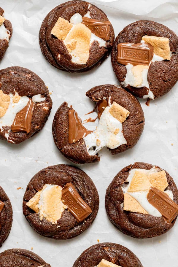 Double Chocolate S'mores Cookies cover