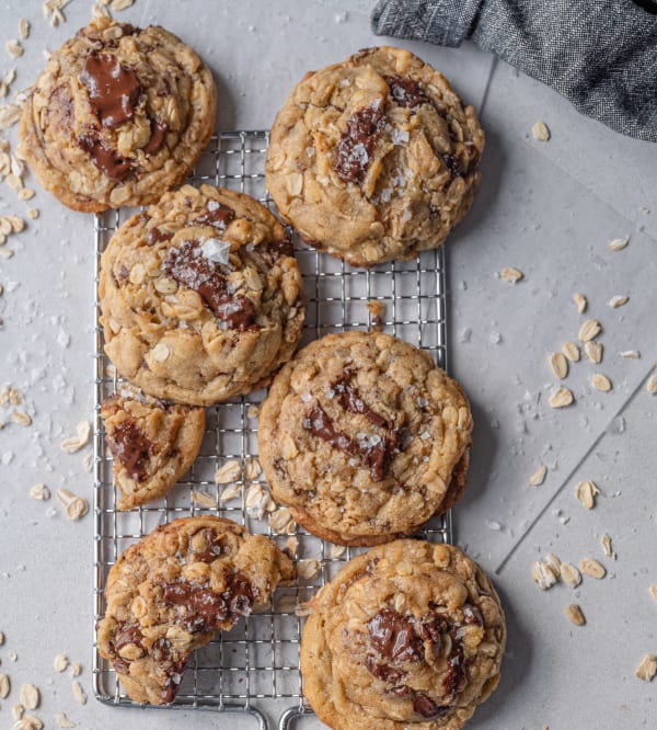 Salted Brown Butter Chocolate Chip Oatmeal Cookies cover