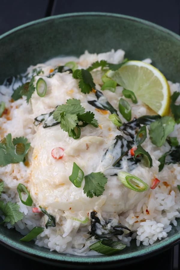 Thai-Inspired Coconut Lemongrass Poached Fish cover