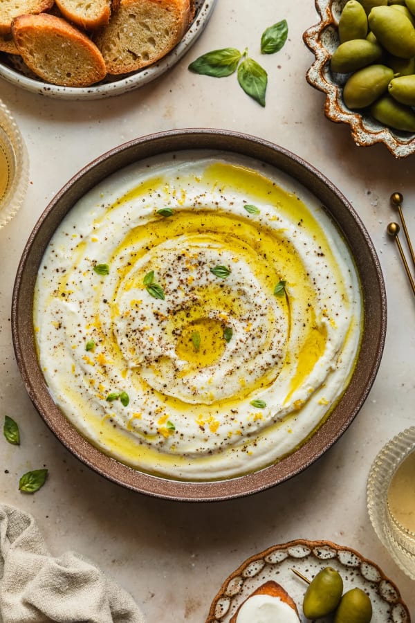 10-Minute Lemony Whipped Ricotta Dip cover