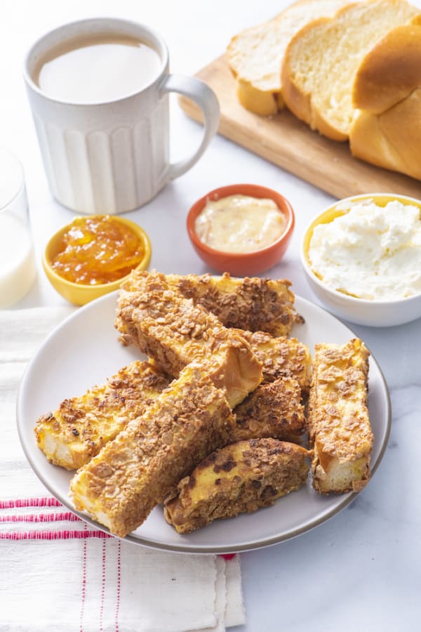 Crispy Orange Stuffed French Toast Sticks cover