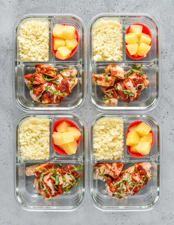 Pizza Chicken Roll Ups Meal Prep cover