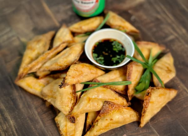 High-Protein Low-Calorie Crab Rangoons cover