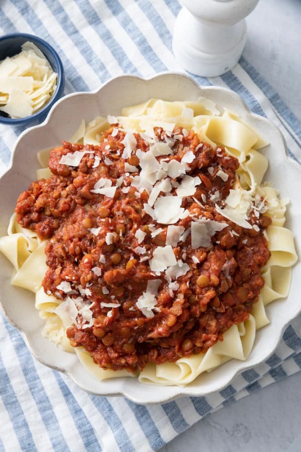 Lentil Mushroom Bolognese cover