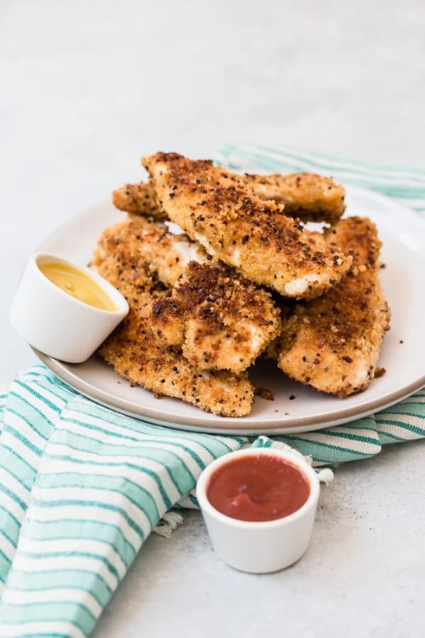 Crunchy Quinoa Crusted Chicken Tenders cover
