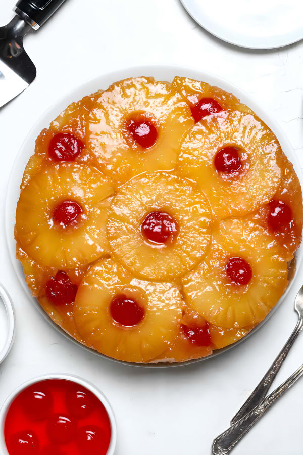 Vegan Pineapple Upside Down Cake cover