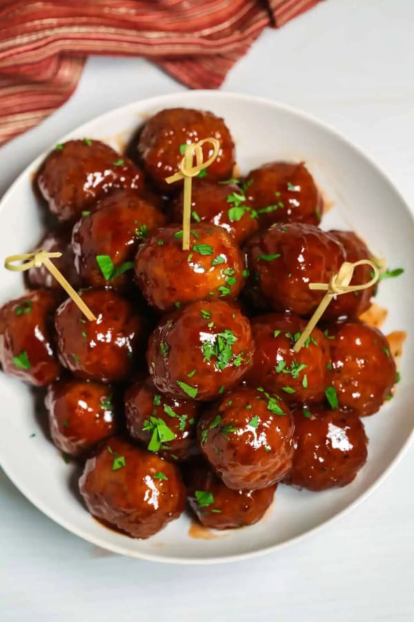 Barbecue Meatballs with Grape Jelly cover