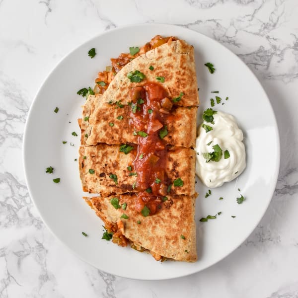 Quick BBQ Chicken Quesadillas cover