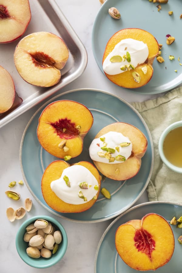 Baked Nectarines with Honey Yogurt Sauce cover