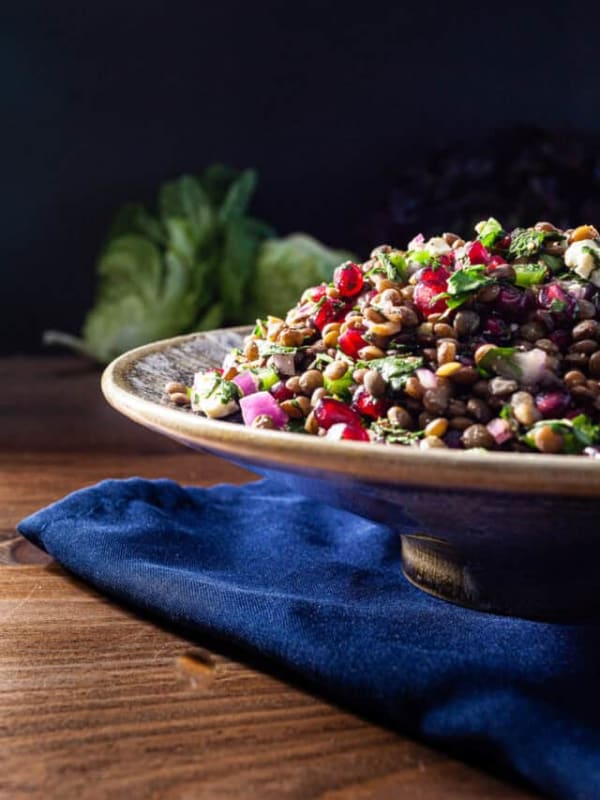 Lentil Salad with Feta and Pomegranate cover