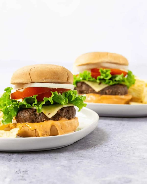 Spicy Burger with Creamy Sriracha Sauce cover