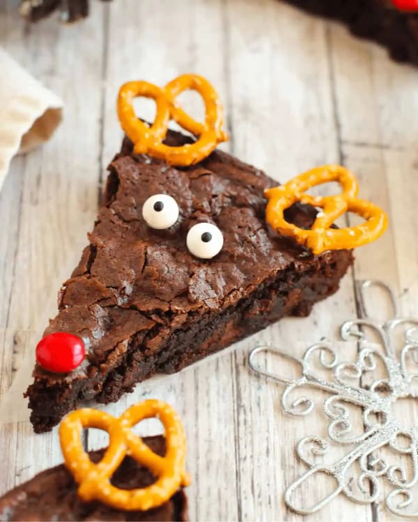 Reindeer Christmas Brownies cover