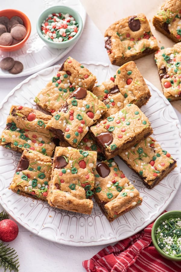 Holiday Chocolate Chip Sprinkle Bars cover