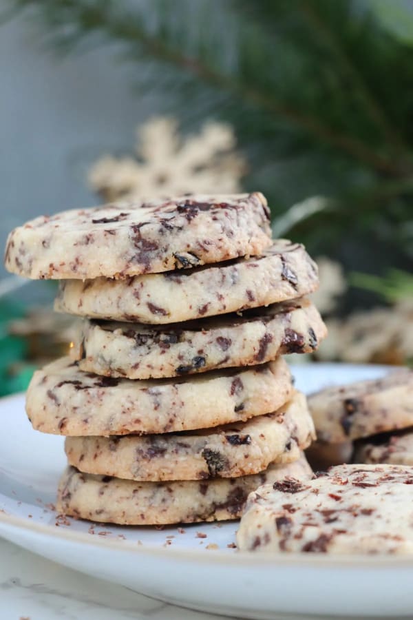 Almond Shortbread Cookies with Chocolate and Cherries cover