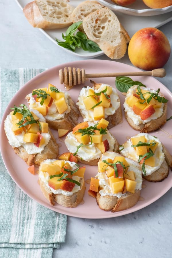 Peach and Ricotta Crostini cover