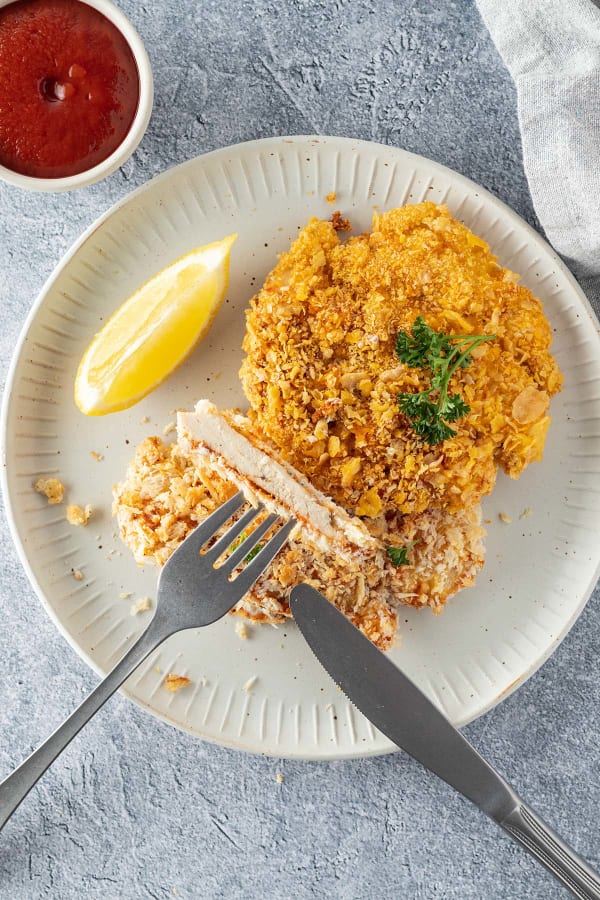 Baked Chicken Schnitzel cover