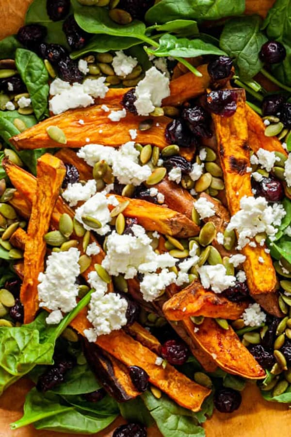 Winter Salad with Roasted Sweet Potatoes and Toasted Pepitas cover
