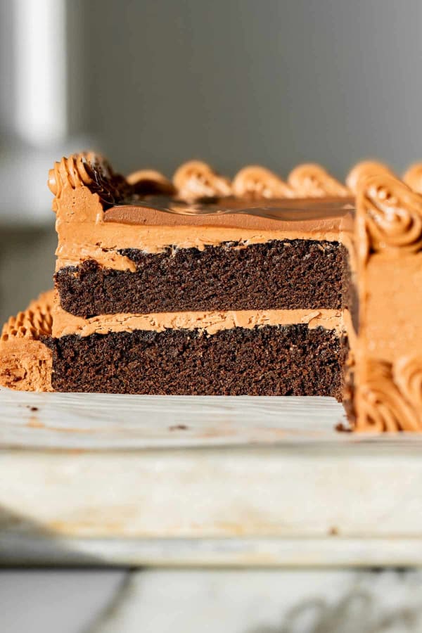 Sheet Pan Chocolate Birthday Cake cover