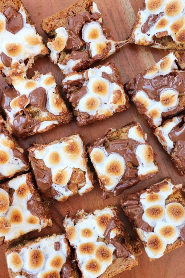 S’mores Cookie Bars with Brown Butter and Toasted Marshmallows cover